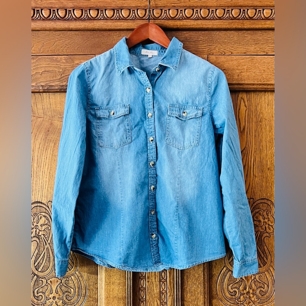 Love Notes lightweight denim shirt
